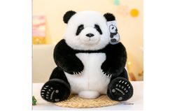 Genuine imitation mink fur can be patriotic treasure panda plush toy simulation doll panda children's gift company gifts