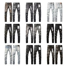 Mens Designer Men Black Pants High-end Quality Straight Design Retro Streetwear Casual Sweatpants Designers Purple Jeans Joggers Pant 13 colors 28-40