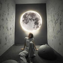 Wall Lamp Modern LED Moon Indoor Lighting For Bedroom Living Hall Room HOME Decoration Fixture Lights Decorate Lusters Lamps271V
