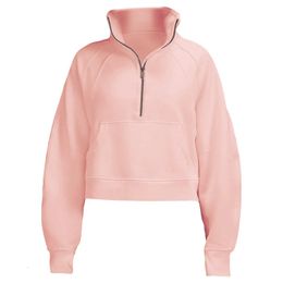 Men's Hoodies Sweatshirts Women Winter Pullover Sweatshirt for Women Half Zip Long Sleeve Jackets Crop Tops Fleece Lined Gym Running Workout Clothes 231205