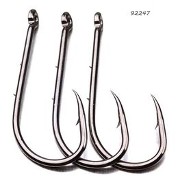 12 Sizes 6#-6 0# 92247 Baitholder Single Hook High Carbon Steel Barbed Hooks Asian Carp Fishing Gear 200 Pieces Lot FH-4298v