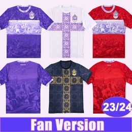 2023 2024 Boreale Calcio Mens Soccer Jerseys Home Purple Away White 3rd Goalkeepers Red Football Shirts Short Sleeve Uniforms