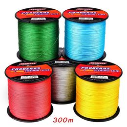 6LB-100LB PE 4 Braid Line Braided Wire Lines Fishing Gear 5 Colour Random 300 Metres FL-11875