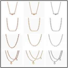 Pendant 925 silver Necklaces U shaped necklace tiff HardWear series rose the same styleany Co original packaging highquality desi234M