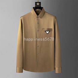 Luxury Gold Men's Shirt Long Sleeve Loose Casual Business Formal Dress Shirts Social Party Tuxedo Blouse Men Clothing 2024