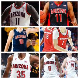 Arizona Wildcats Basketball Jersey NCAA College Motiejus Krivas Jaden Bradley Grant Weitman Luke Champion Jackson Cook Will Menaugh KJ Lewis mens women youth