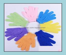 Body Scrubs Bath Health Beauty Skin Shower Wash Cloth Scrubber Back Scrub Exfoliating Mas Sponge Gloves Moisturising Spa 50Pcs Dro3570472