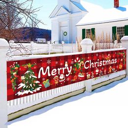 Christmas Decorations Christmas Outdoor Banner Flag Merry Christmas Decoration for Home Xmas Ornament Navidad Natal Noel Gift Happy Year 2024 231205