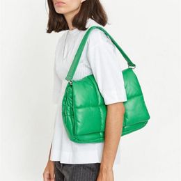 Evening Bags LNV Women Shoulder Designer Brand Handbag Luxury Nylon Space Padded Down Cotton Crossbody Bag Large Tote Winter 2021 317i