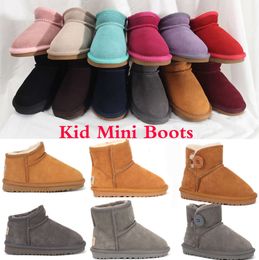 UG Designer Ankle Half Kids Boots Classic Ultra Mini Booties Australia Platform Snow Boot Children Shoes Fashion Sneakers Shearling Lining G