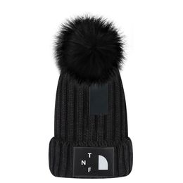 New Brand letter beanie Cap men women designer bucket hats New Fashion Women Ladies Warm Winter Beanie Large Faux Fur Bobble Hat Outdoor caps C-2