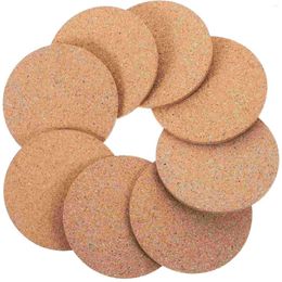 Table Mats 20pcs Cork Cup Pad Coasters Drink Reusable Round Placemats