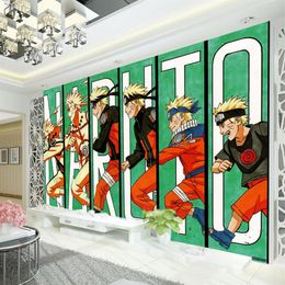 Naruto duvar kağıdı Japon anime 3d duvar duvar çocuk erkek çocuk yatak odası tv arka plan özel karikatür duvar kağıdı oturma odası büyük duvar310a