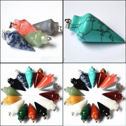 Pendant Necklaces Natural Stone Pendants For Necklaces Onyx Arrow Necklace Jewellery Making Drop Delivery Jewellery Necklaces Pendants Dhecl