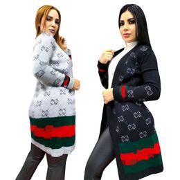 2024 Woolen Sweaters Womens Casual Long Sweater Cardigan Coats Crochet Outerwear Free Ship