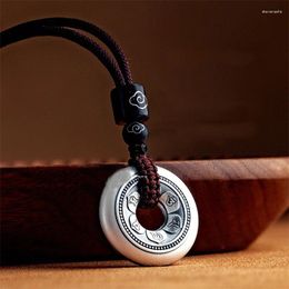 Pendants Exquisite Carving Six-Character Great Bright Mantra Pendant Necklace Women Jewellery Lotus Buddha Amulet Lady