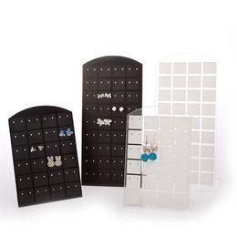 Fashion Plastic 1 Set 10 Pieces 48 72 Holes Earring Holder Jewelry Display Ear Stud Rack Earrings Organizer Holder Jewelry Stand2951