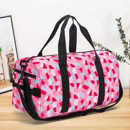 Duffel Bags In Stock Child Bag Geometric Figure 300D Polyester Waterproof Travel Luggage For Weekend Travelling