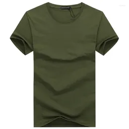 Men's Suits A2743 Simple Creative Design Line Solid Colour Cotton T Shirts Arrival Style Short Sleeve Men T-shirt Plus Size