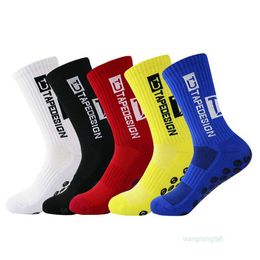 Men's Socks Hosiery Tc Hot Selling New Football Sports Men's and Women's Mid Length Towel Bottom Silicone Anti Slip Breathable Basketball Socks Gphi