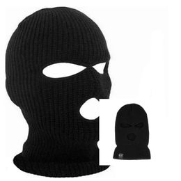 Black Cycling Full Face Mask Warm Winter Army Ski Hat Neck Warmer Face Protector Road Mountain Bike256K