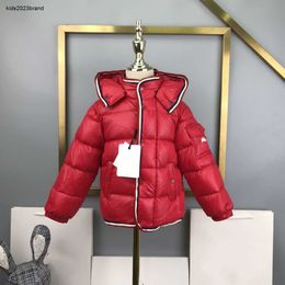 New designer baby jackets winter girls boys down jacket Size 110-160 Complete labels child coat hooded kids Outwear Nov25