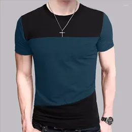 Men's Suits A3040 Mens T Shirt Slim Fit Crew Neck T-shirt Men Short Sleeve Casual Tshirt Tee Tops Size M-5XL TX116-R