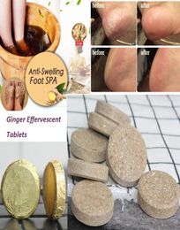 AntiSwelling foot scrubs SPA Ginger Foot Soak Effervescent Tablets Treatment for Swelling Edoema Ankle And Pain8294793