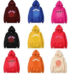 23ss 555 spider hoodie designer hoodie women Pullover pink spider hoodie red Sp5der Young Thug Hoodies Men womens hoodie Embroidered spider web sweatshirt joggers