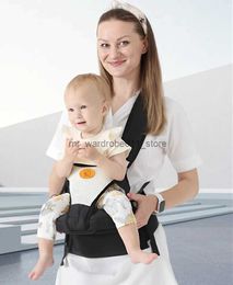 Carriers Slings Backpacks Foldable Baby Carrier Waist Stool With Storage Bag Kangaroo Shoulder Swaddle Sling Infant Kid Wrap Ergonomic Backpack Hipseat Q231205