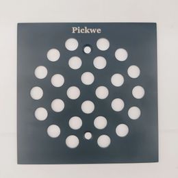 Pickwe Black Square 4.25inch Shower Drainer Cover