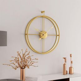 Large Brief European Style Silent Wall Clock Modern Design For Home Office Decorative Hanging Wall Watch Clocks Gift278p