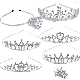 Hair Accessories For Women Love Heart Princess Crown Ornament Girls Wedding Jewelry Korean Comb Kids Crystal Tiara