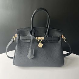 Women's Long Lady Fashion Birkkins Leather Classic Designer Cowhide One Shoulder Cross Handbag Bag Strap High Quality Tote Bags Handbags CLHE