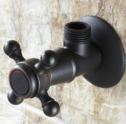 Angle s 1Pcs Black Oil Rubbed Brass Bathroom Faucet Stop 12" Male Accessory lav002 231205