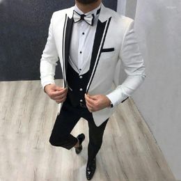 Men's Suits White Men For Wedding Suit Groom Blazer Tuxedo Slim Fit Costume Pour Hommes Terno Masculino