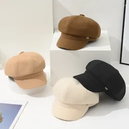 Ball Caps 2023 Japanese Style Cap Children's Autumn And Winter Online Red Face Small Beret Everyday Joker Painter