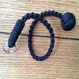 Monkey Fist Keychain 1 Steel Ball Self 550 Survival Paracord lanyard2498