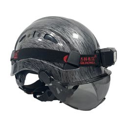 Ski Helmets ABS Safety Helmet Construction Climbing Worker Protective Hard Hat Cap Industrial SecurityProtection ANSI 231204