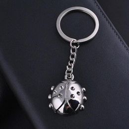 10pcs Chaveiro Fashion Casual Animal Ladybug Keychains Alloy Charm Keyring Keyfobs Creative Metal Car Key Holder Jewellery Gift2721