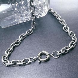 8 5mm chain width 316l solid heavy stainless steel men women 5090cm length necklace curb chain236w