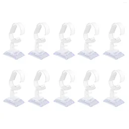 Jewelry Pouches 10 Pcs Clear Acrylic Display Case Watch Stand Bracelet Holder Type Rack Organizer Holders