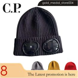 Stones Island Caps Men's Designer Ribbed Knit Lens Hats Women's Extra Fine Merino Wool Goggle Beanie Official Website Version CP 522