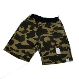 Fashion kids camouflage shorts boys cartoon letter printed elastic waist short pants 2024 summer children loose casual shorts Z5775