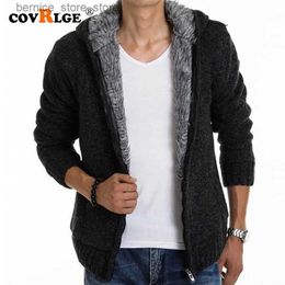 Men's Down Parkas Covrlge Fur Inside Thick Autumn Winter Warm Jackets Hoodies Hodded Men's Casual Hoodie Thick Hot Sale Sweatshirt MWK001 Q231205