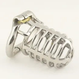 Penis Lock Chastity Cage Big Size Stainless Steel Male Chastity Devices with Arc Cock Ring Adult Sex Toys for Men