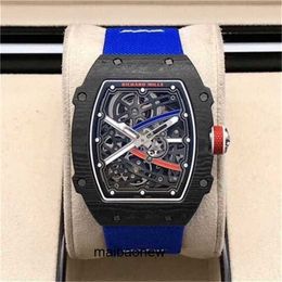 Mechanical Watch Rm6702 Luxury Wristwatch Carbon Dial Automatic Wristwatches Womens Swiss Watches RM6702 French Fibre yR6T7 with Logo Original Box