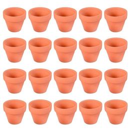 20Pcs Small Mini Terracotta Pot Clay Ceramic Pottery Planter Cactus Flower Pots Succulent Nursery Pots Great For Plants Crafts Y20233e