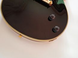 6 strings electric guitarglossy Black 1pcs Humbucker Pickup mahogany wood body, rosewood fingerboard