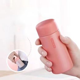 Thermoses Convenient Mini Stainless Steel 150ml Thermos Cup Ultracompact Portable Leakproof Fashion Water Drinkware Kettle 231205